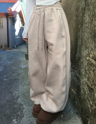 Side Line Drawstring Balloon Fit Training Pants Wide