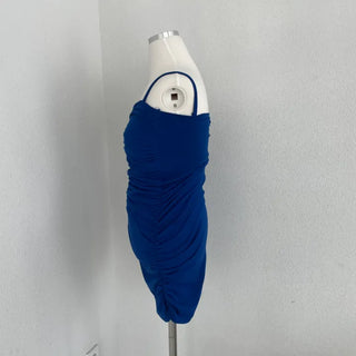 Glam Shirred Stretchy Sleeveless Dress