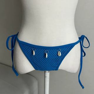 Blue Hawaiian Cover-up Bikini Set. Setup Daily Staycation