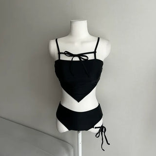 Ribbon Strap V-Cut Bikini Sexy Glam Staycation Garter