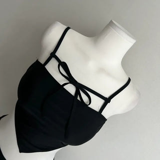 Ribbon Strap V-Cut Bikini Sexy Glam Staycation Garter