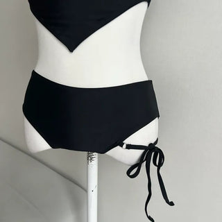 Ribbon Strap V-Cut Bikini Sexy Glam Staycation Garter