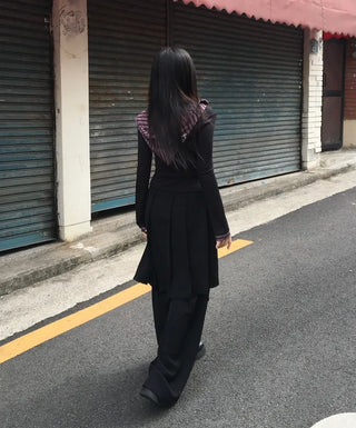 Layered Double Striped Long Sleeve Hoodie Daily Unique