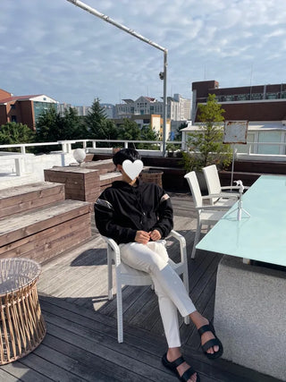 Burr Brown Check Color Block Unisex Hoodie