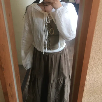 Bear Hood Summer Cardigan Salanta See-through Hooded Crop