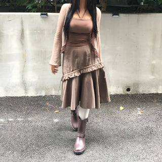 Cookie Lace Cardigan Button Transitional Season Look Flower