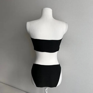 Ring Halter Cover-up Skirt Bikini Set Pool Party
