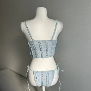 Yomi Frill Butterfly Sleeveless Bikini Cover-up Set Hotel