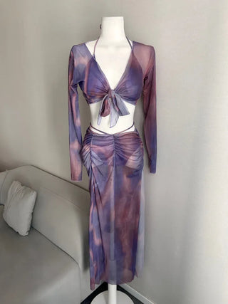 Galaxy Cover-up Piece Bikini Resort Look Monokini One-piece