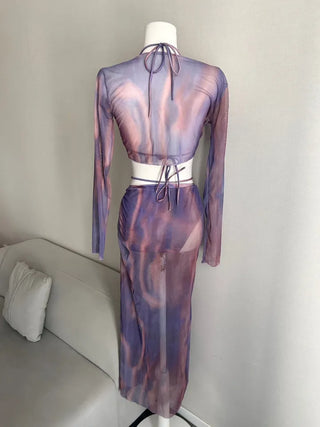 Galaxy Cover-up Piece Bikini Resort Look Monokini One-piece