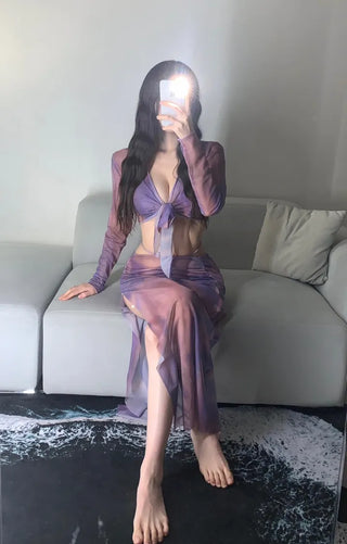 Galaxy Cover-up Piece Bikini Resort Look Monokini One-piece