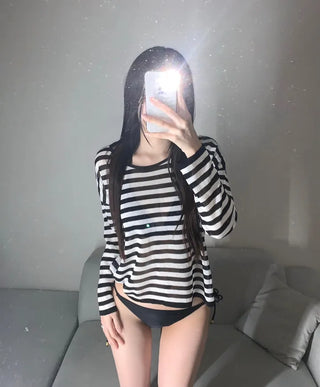 Sal-anta Item Beach x Strap Long Sleeve Cover-up