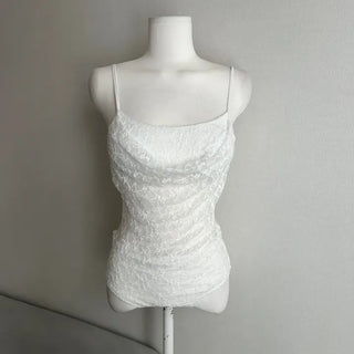 Lace Goddess Frill Wing Monokini Bikini Set Cover-up