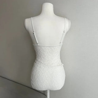 Lace Goddess Frill Wing Monokini Bikini Set Cover-up