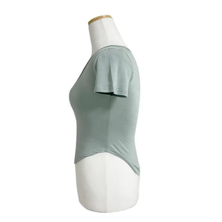 U-Line Square Neck Side-Rolled Short Sleeve Slim Fit