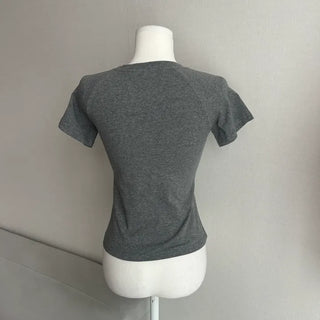 Eyes Vintage Printed Short Sleeve T-shirt Tee Basic