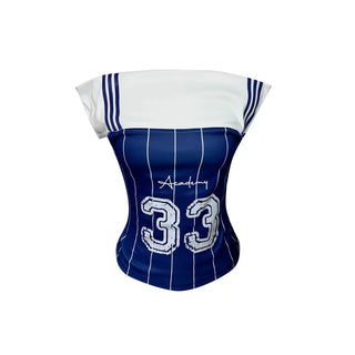 Pocari Girl 33 Off-shoulder short-sleeve top sleeveless sporty