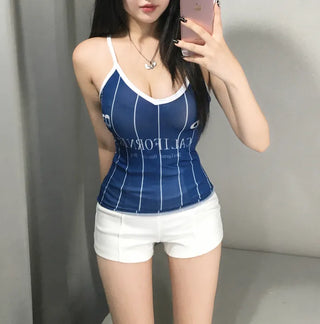Pocari Sweat Color Block Uniform Waterbomb Sleeveless Beachwear