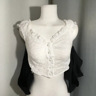 Frill Bolero Cover-up Cardigan Tiered One-piece Swimsuit Set