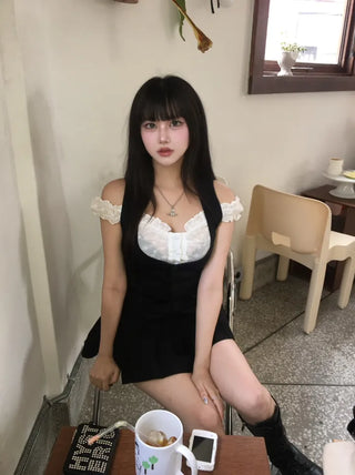 Frill Bolero Cover-up Cardigan Tiered One-piece Swimsuit Set