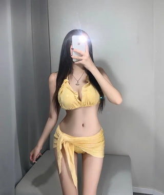 Leopard Strap Bikini Print Gyaru Pinterest Swimsuit Cover-up