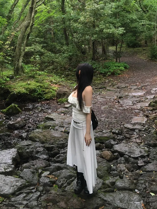 Drape Tie Shirring Sleeveless Scarf Basic Item Pinterest