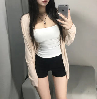 Delicate Drape One-Off-Shoulder Short-Sleeve T-Shirred Tee Slim Waist