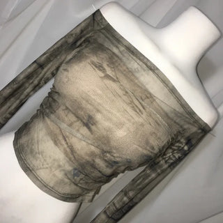 Back Smoked Elastic Banding Flare Shirred Sleeveless Top