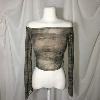 Back Smoked Elastic Banding Flare Shirred Sleeveless Top