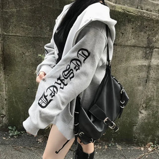 Two-way Bold Striped Zip-up Hoodie Transitional Season Cardigan
