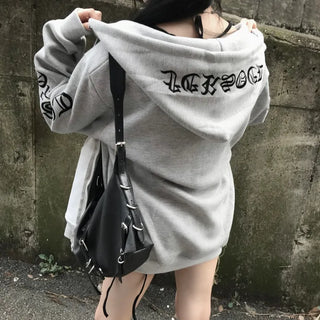Two-way Bold Striped Zip-up Hoodie Transitional Season Cardigan