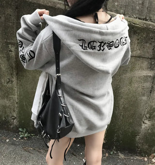 Two-way Bold Striped Zip-up Hoodie Transitional Season Cardigan