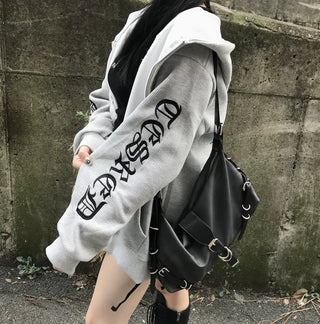 Two-way Bold Striped Zip-up Hoodie Transitional Season Cardigan