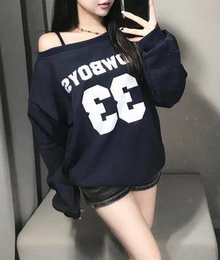 Waffle Cross Chrome Embroidered Lettering Balloon Zip-up Hoodie