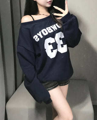 Waffle Cross Chrome Embroidered Lettering Balloon Zip-up Hoodie