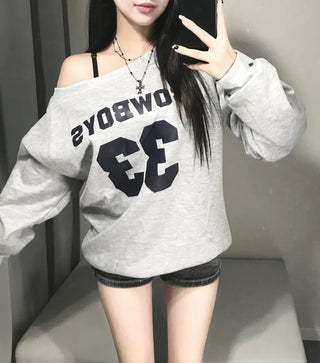 Waffle Cross Chrome Embroidered Lettering Balloon Zip-up Hoodie