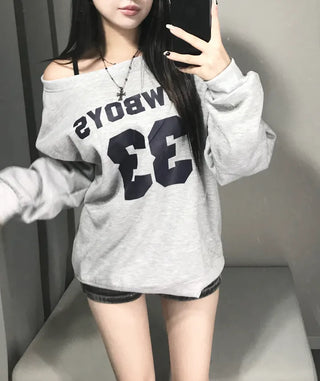 Waffle Cross Chrome Embroidered Lettering Balloon Zip-up Hoodie
