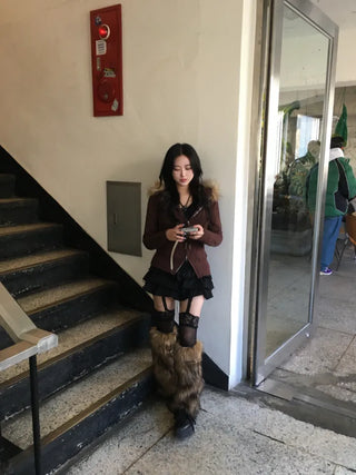 Cowhide Western Fringe Boots Bohemian Suede Pointed Toe