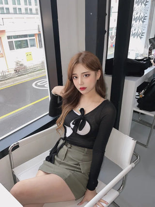 Cargo Pocket Mini Stretch Spandex Skirt