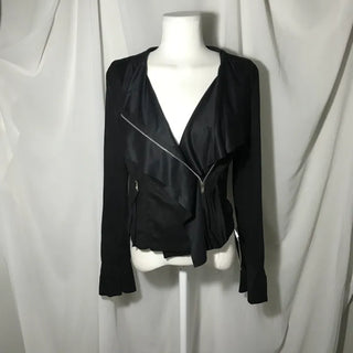 Leuci Cable Knit Cardigan Belt Sailor Collar Double