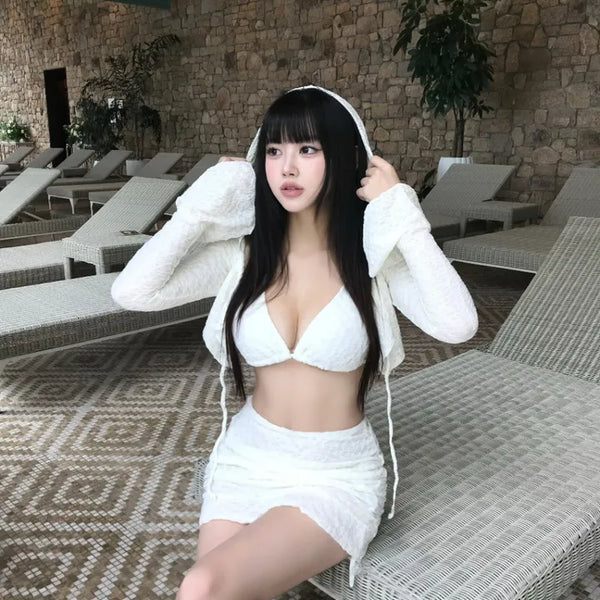 Cutout Shirring Slim Illusion Monokini Slit Sexy Glam