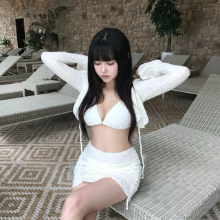 Cutout Shirring Slim Illusion Monokini Slit Sexy Glam