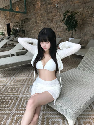 Cutout Shirring Slim Illusion Monokini Slit Sexy Glam