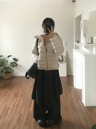 One-Shoulder Studded Long Sleeve T-Shirt Asymmetrical Tee Ribbed