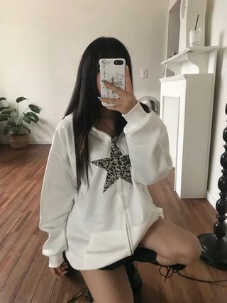 Fur Hooded Padded Jacket Elastic Waist Oversized Loose