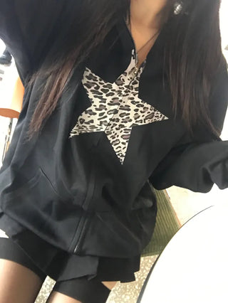 Fur Hooded Padded Jacket Elastic Waist Oversized Loose