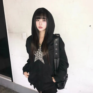 Fur Hooded Padded Jacket Elastic Waist Oversized Loose
