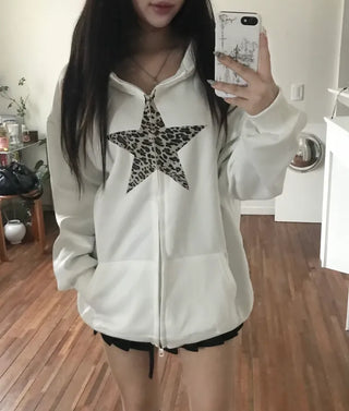 Fur Hooded Padded Jacket Elastic Waist Oversized Loose