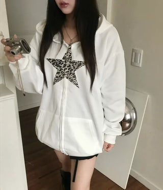 Fur Hooded Padded Jacket Elastic Waist Oversized Loose
