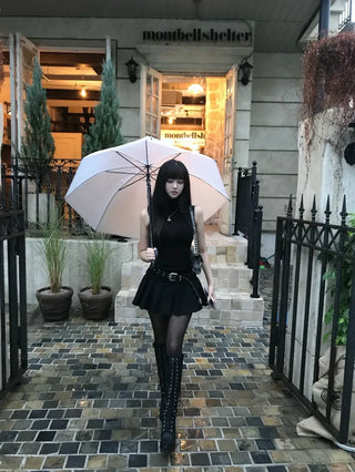 Slim Fur Zip-up Embroidered Hoodie Daily Pinter Gyaru